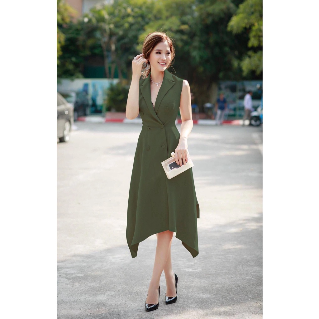Váy xoè vest kiểu đuôi cá sang trọng (HÀNG CAO CẤP ẢNH THẬT)