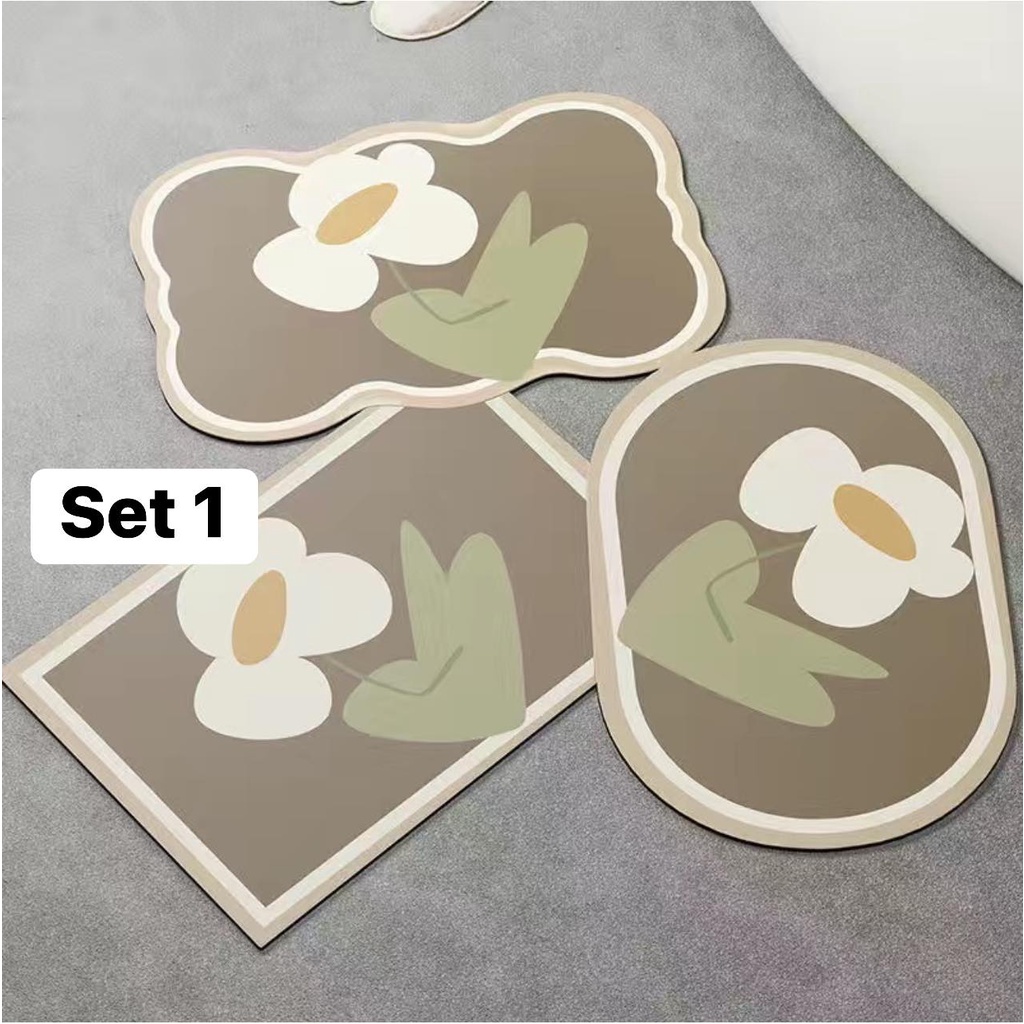Combo 3 thảm phong cách retro