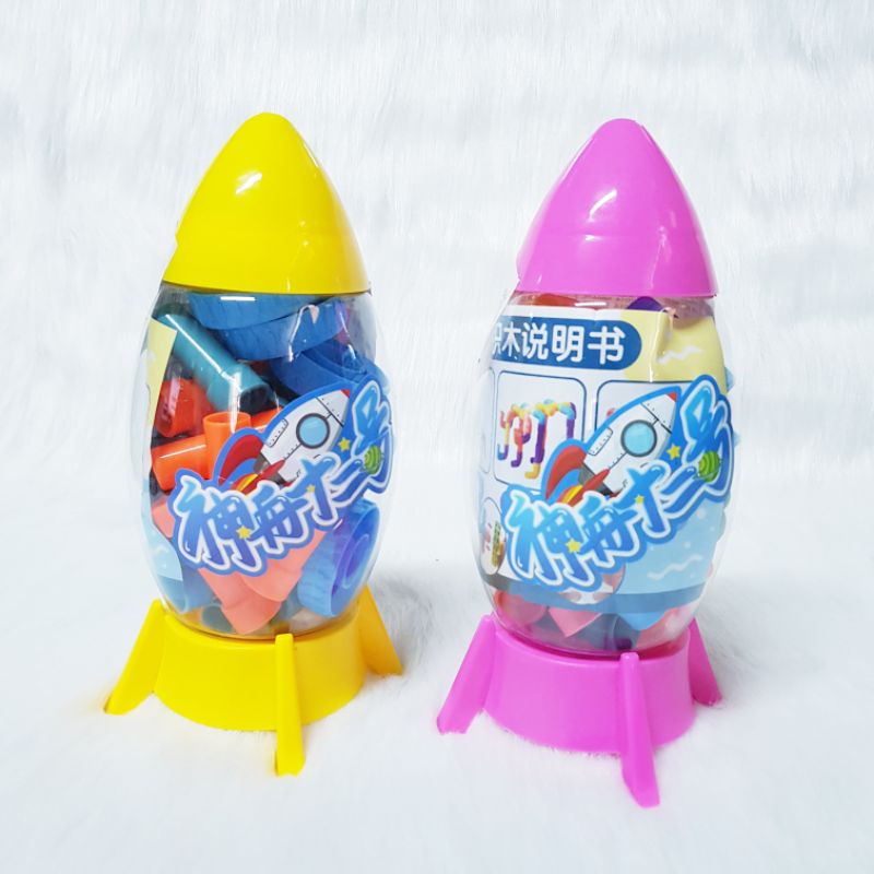 Đồ chơi tên lửa lắp ráp nhiều chi tiết 2025