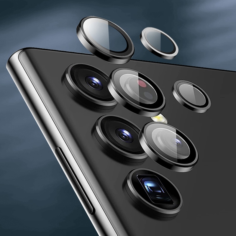 Kính Cường Lực 9H Siêu Cứng Chống Trầy Dễ Lắp Đặt Cho Ống Kính Máy Ảnh Samsung Galaxy S22 Ultra