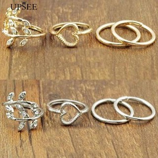 Set 4 nhẫn midi phong cách boho cá tính