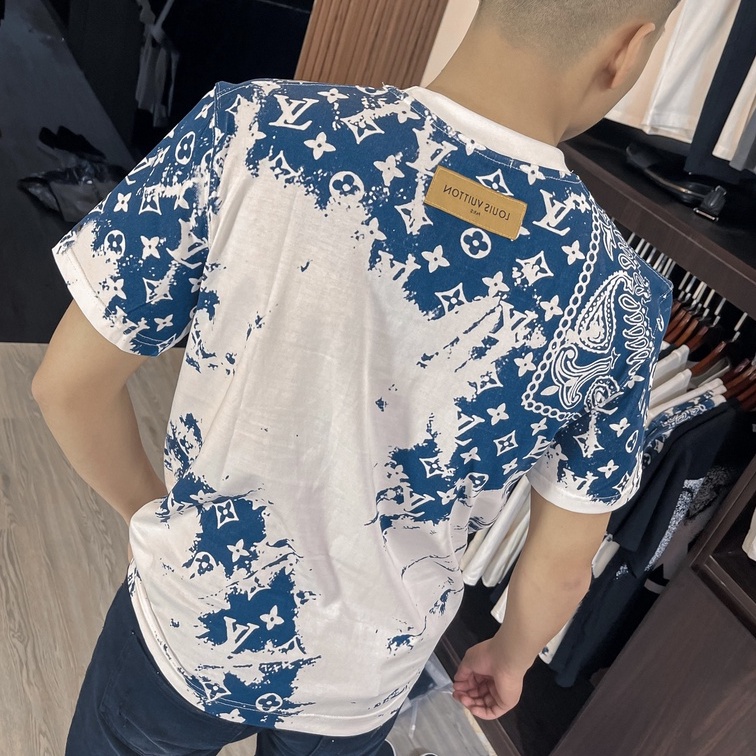 Áo Thun , Áo Phông Nam Cổ Tròn In Họa Tiết Lv Chất Cotton Cao Cấp Hot Trend 2022 3SIZE STORE