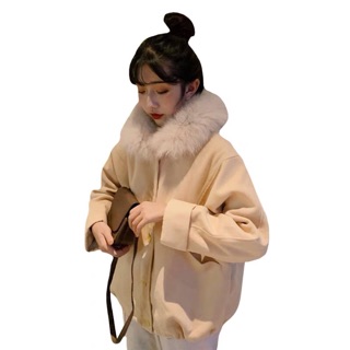 Áo dạ cổ lông