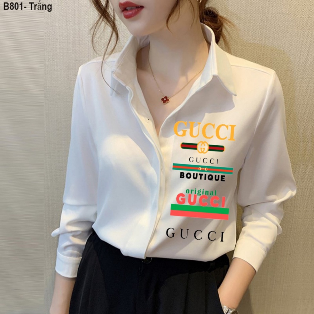 Áo Sơ Mi Nữ Tay Dài Cao Cấp Không Nhăn Vải Lụa Thoáng Mát, Kiểu Hàn Quốc (có bigsize 40_75kg)