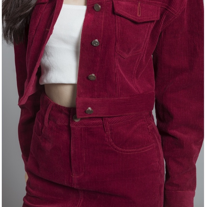 Chân Váy Nhung GENVIET Juyp Nhung Nữ Body Nhung Tăm XJ322N1481