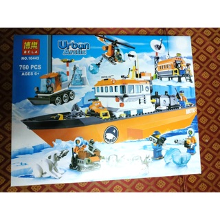 Bộ Đồ chơi lắp ráp Uban 10443 Hạm đội tàu phá băng vùng Bắc Cực ( 760 mảnh )