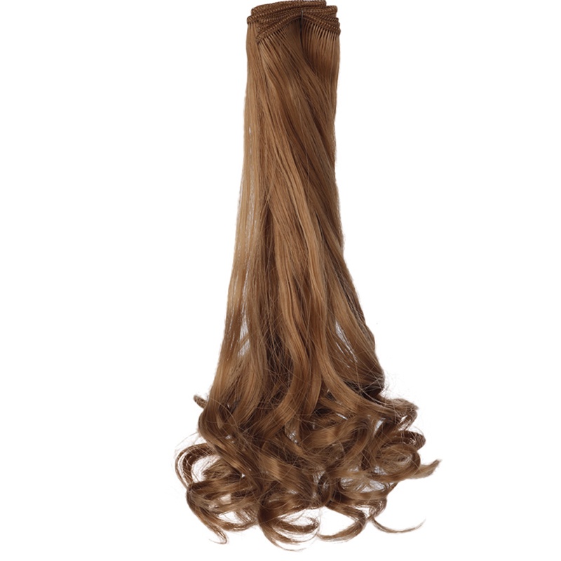 Bộ Tóc Giả 25CM Uốn Xoăn Thời Trang Cho Búp Bê