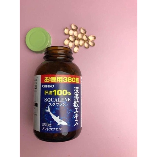 [Hàng _ Nhật]  Viên uống dầu gan cá mập (Sụn vi cá mập) Orihiro 360 viên