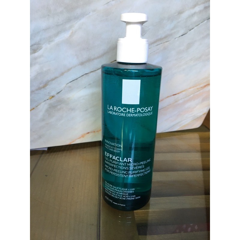 Gel rửa mặt La roche posay hỗ trợ giảm mụn cho mặt và toàn thân 400ml