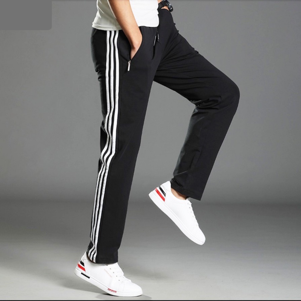 Quần jogger nam thể thao 3 sọc, Quần nỉ nam thu đông chất vải dày dặn thoáng mát (QNTT)