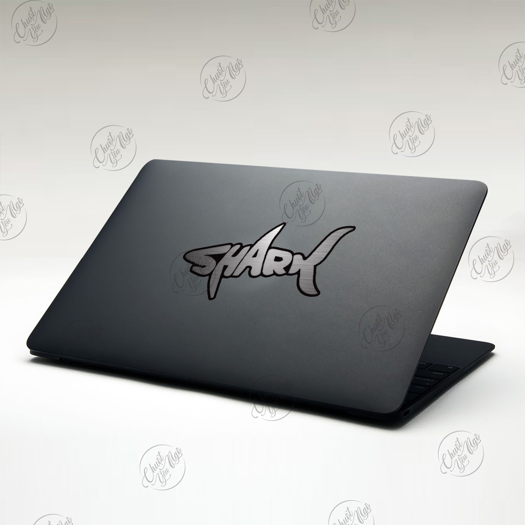 Bộ tem decal chống nước hình dán xe Hàm Răng Cá mập trang trí laptop, vali, tủ lạnh,... | BigBuy360 - bigbuy360.vn