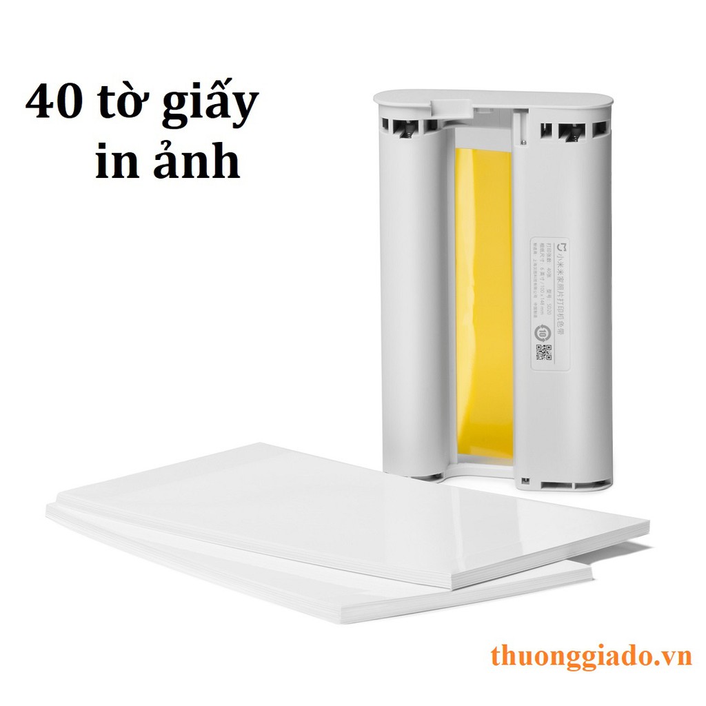 Giấy in và mực cho máy in ảnh Xiaomi ZPDYJ01HT (mực và 40 tờ giấy in)