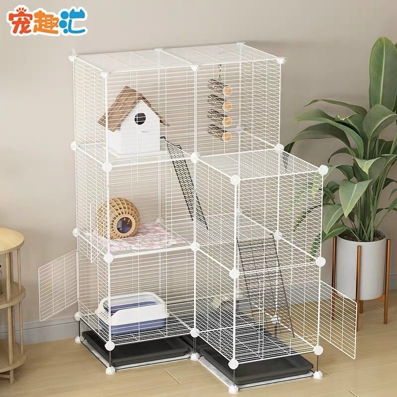 LƯỚI SẮT NAN DÀY CHUỒNG QUÂY CHÓ MÈO CHUỘT SÓC THỎ SIZE 35.35cm - chất liệu lưới sắt phun sơn tính điện