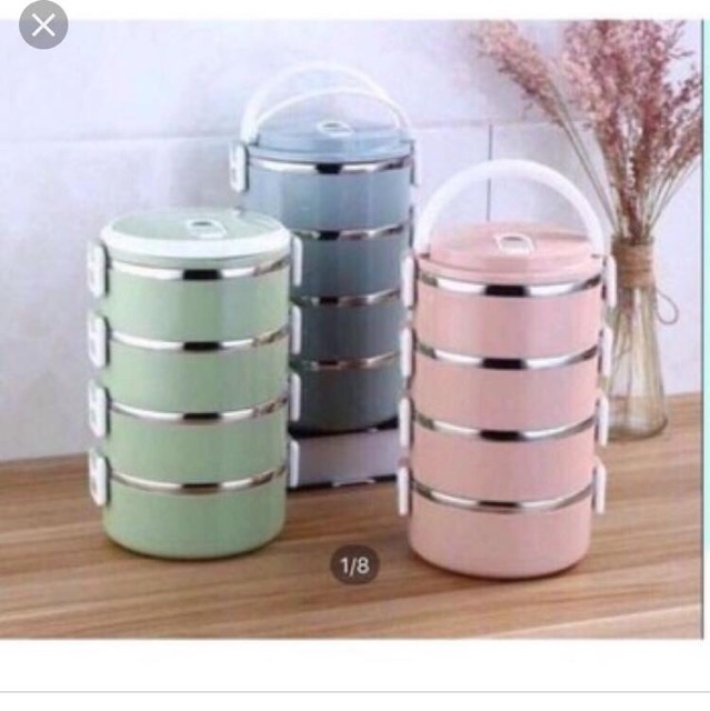 cặp lồng cơm lúa mạch 4 tầng loại đẹp | BigBuy360 - bigbuy360.vn