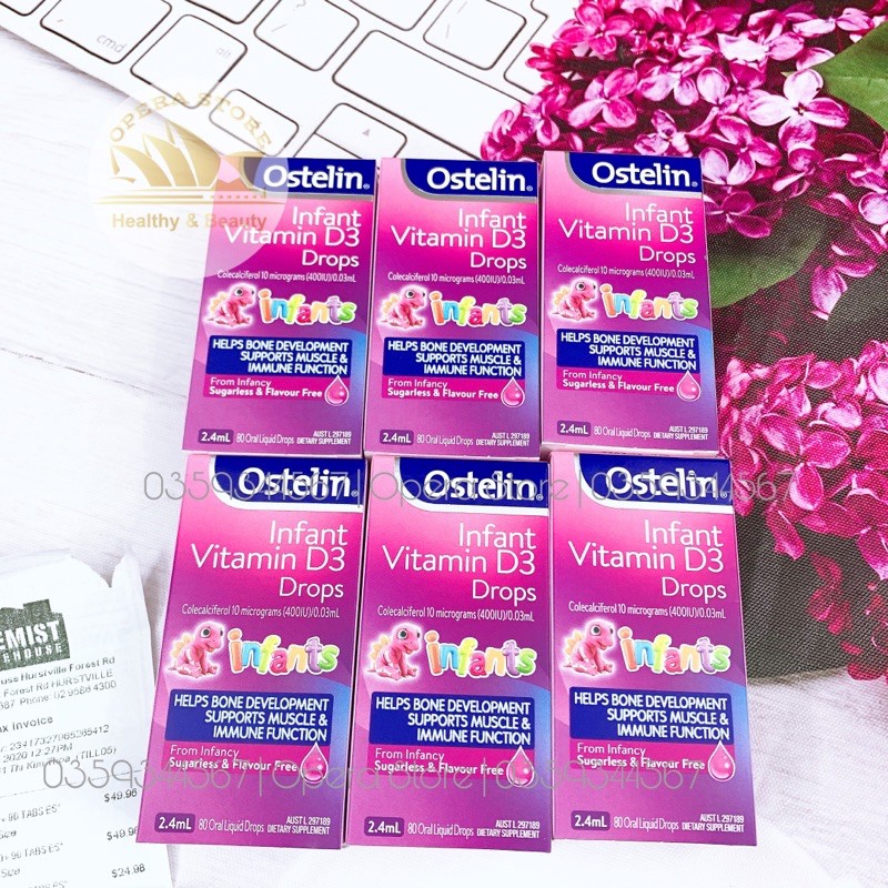 Vitamin D ostelin 2.4 ml drop nhỏ giọt