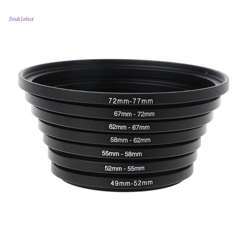 Bộ 7 Vòng Nhôm Lọc Ống Kính Máy Ảnh 49mm-77mm 49mm Đến 77