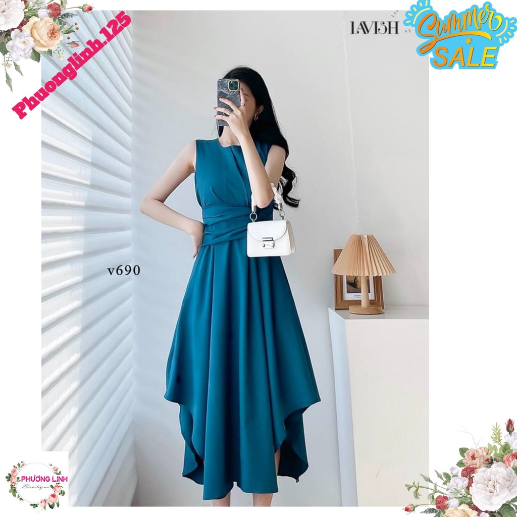 VÁY XANH NB  XÒE LY EO | BigBuy360 - bigbuy360.vn