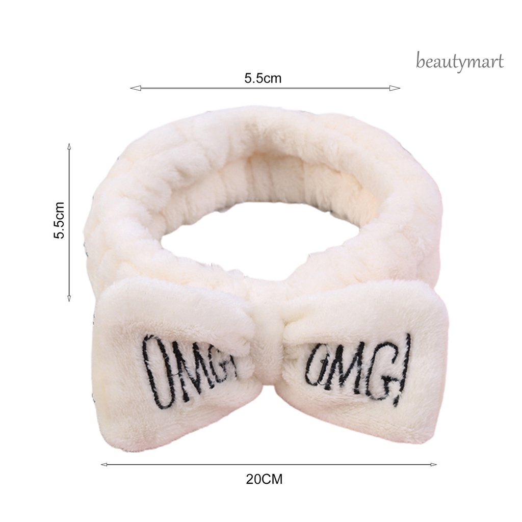 Băng Đô Cài Tóc Bằng Vải Bông Co Giãn Mềm Mại Đính Nơ Dễ Thương Cho Nữ