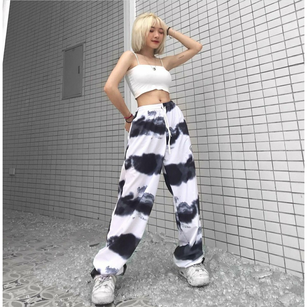 [Mã FATHANG5 giảm 10K đơn 50K] Quần Jogger Loang Màu Dây Rút SPUN Phản Quang - Tie Dye Flash Pants Unisex ( 2 Màu )
