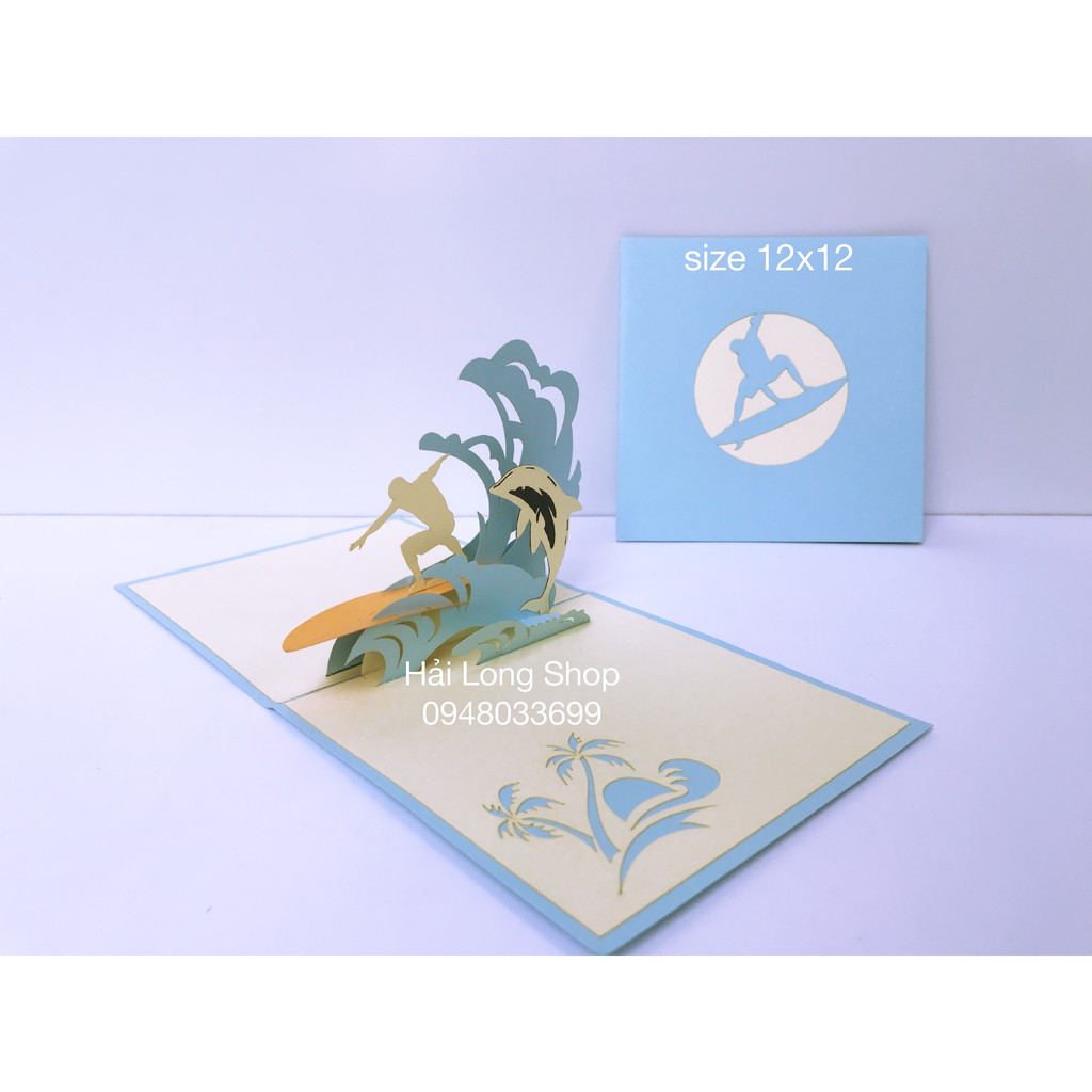 Lướt Sóng - Windsurfing - Thiệp 3D | BigBuy360 - bigbuy360.vn