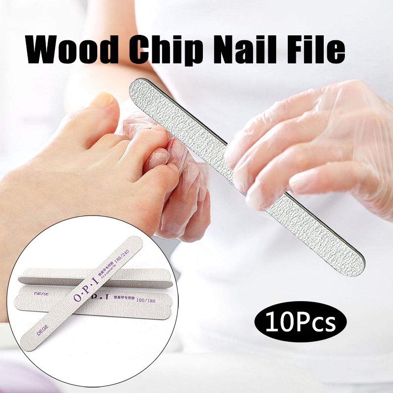 Bộ 10 Cây Dũa Móng Hai Mặt Chuyên Nghiệp 100 / 180 180 / 240