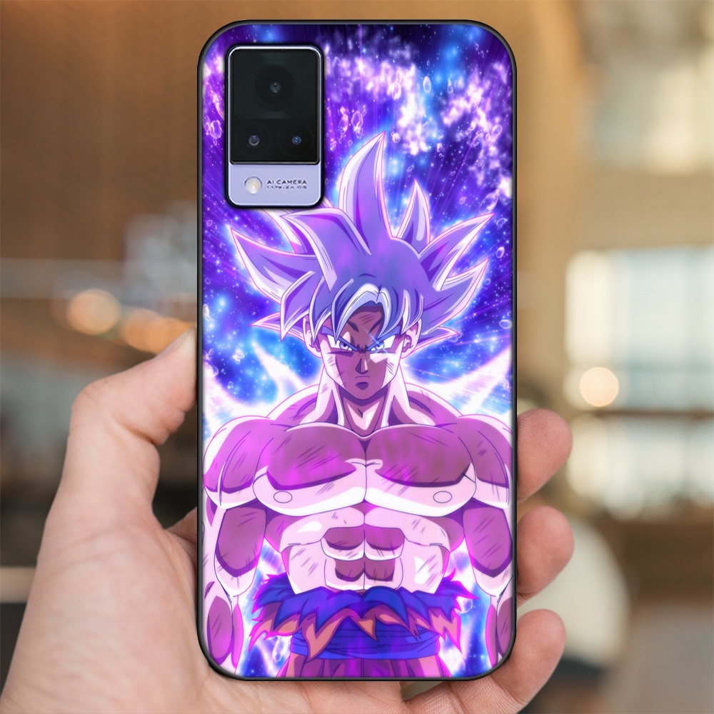 Ốp lưng Vivo V21 viền đen in hình Goku Dragon Ball