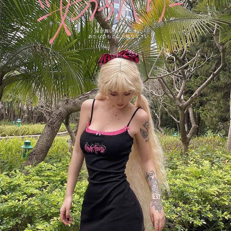 Đầm Yếm Mềm Thắt Nơ 2021y2k Cho Bé Gái