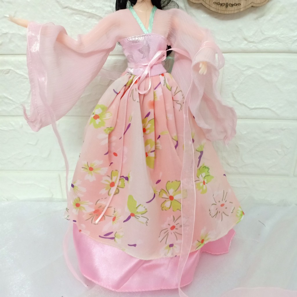 Mẫu váy cổ trang công chúa 1 chi tiết cho búp bê 30cm