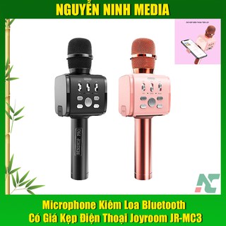 Microphone kiêm loa bluetooth có giá kẹp điện thoại Joyroom JR-MC3