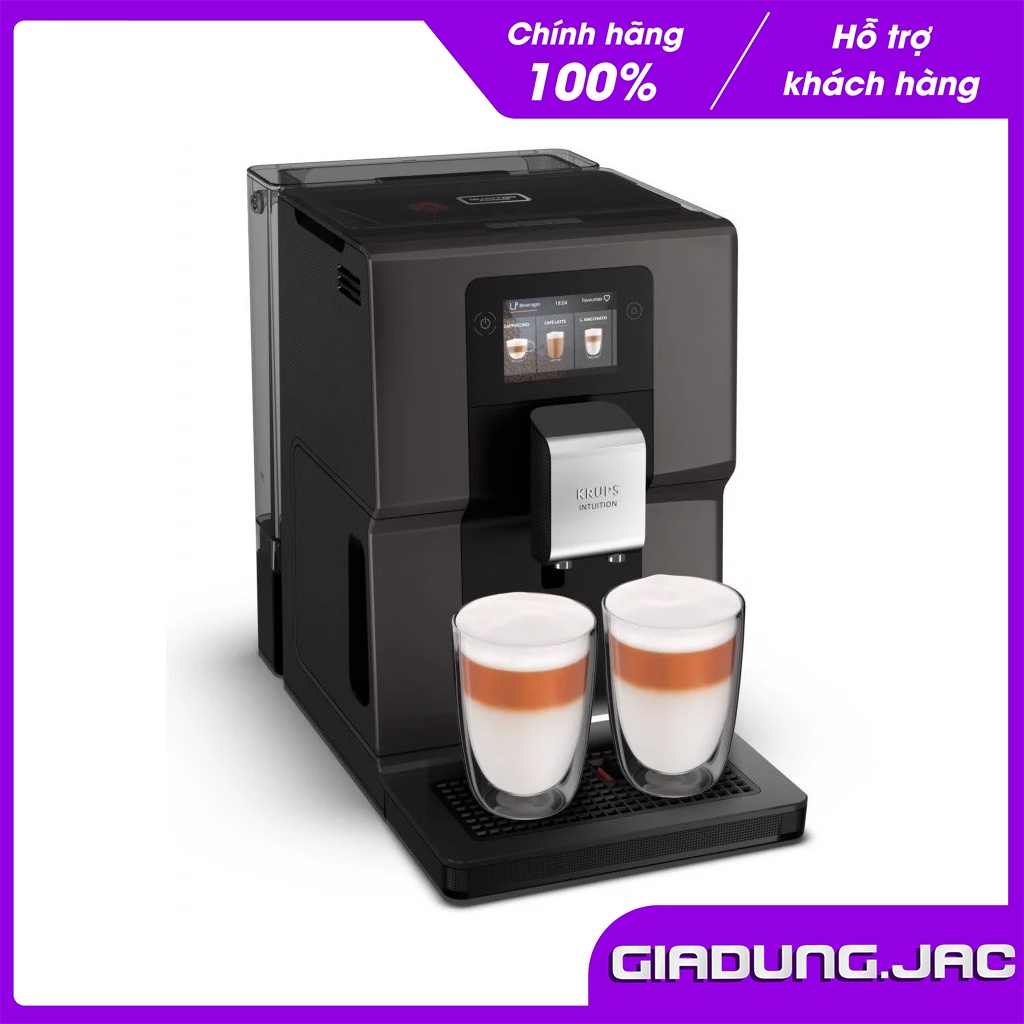 Máy pha cà phê tự động Krups EA872B 1450W - 11 loại đồ uống thơm ngon
