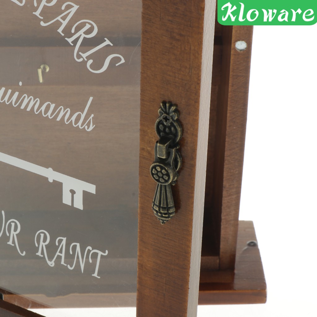 Giá Đỡ Chìa Khóa Bằng Gỗ Phong Cách Châu Âu Cổ Điển