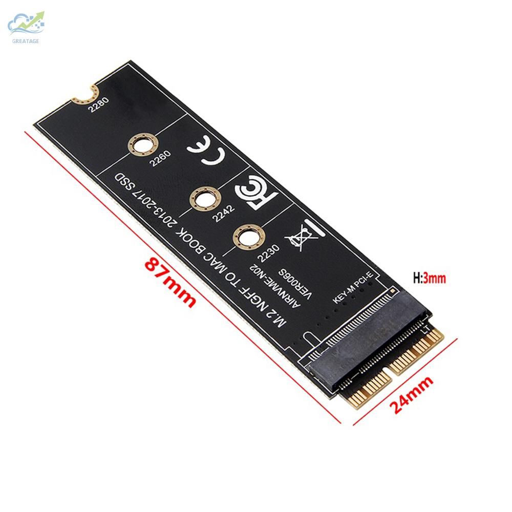 Card Chuyển Đổi M.2 Nvme Ssd Cho Macbook Air Pro 2013 2014 2015 2016 2017