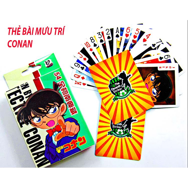 Bộ bài tây tú lơ khơ 54 lá in hình thám tử lừng danh Edogawa Conan và siêu đạo chích KID