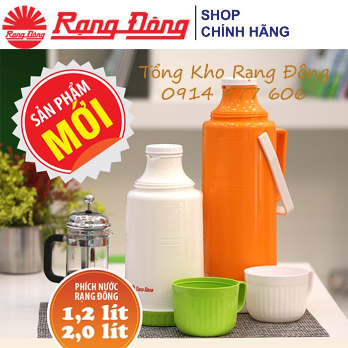 [CHÍNH HÃNG] Phích Đựng Nước Nóng Rạng Đông 1,2 lít/ 2 lít- Bảo Hành 1 Năm - Model: RD 1235 N1/ RD 2035 N5