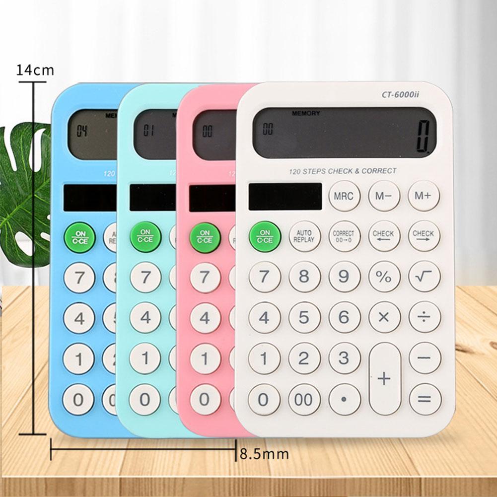 【Happy sunshine】New creative candy color mini calculator cute simple portable calculation plastic material school supplies