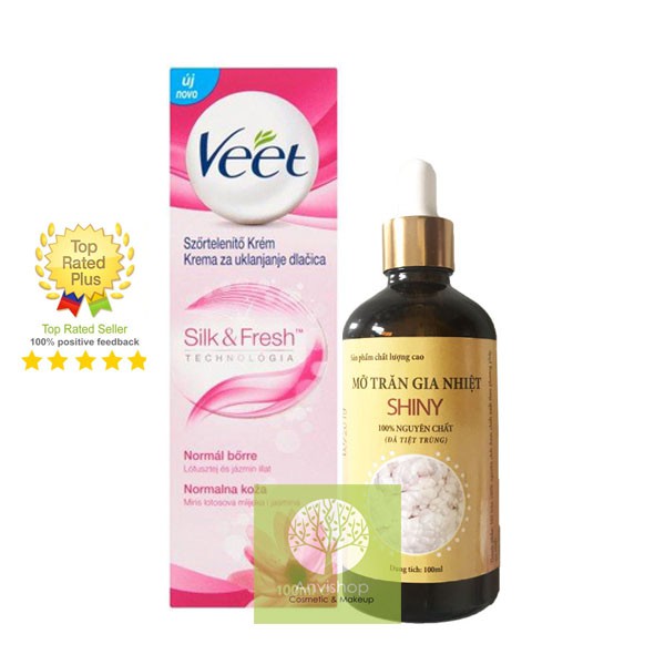 Bộ kem tẩy lông Veet và mỡ trăn