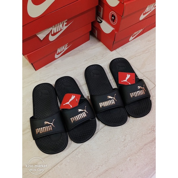 Dép Puma Cool Cat quai ngang màu đen size 8US