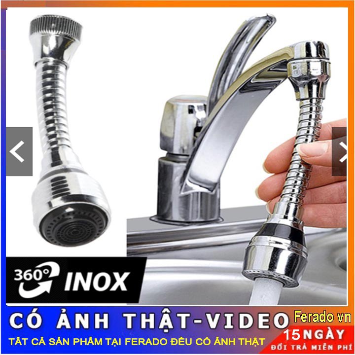 Đầu vòi rửa xoay 360 siêu mạnh