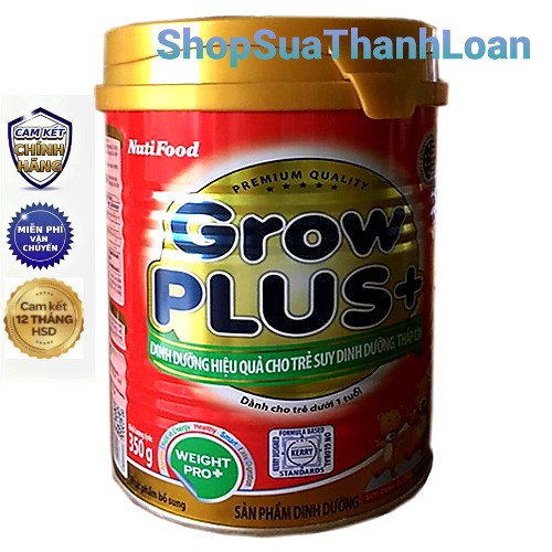 [HSD T4-2025] Sữa Bột GrowPlus Suy Dinh Dưỡng - Lon 350g.