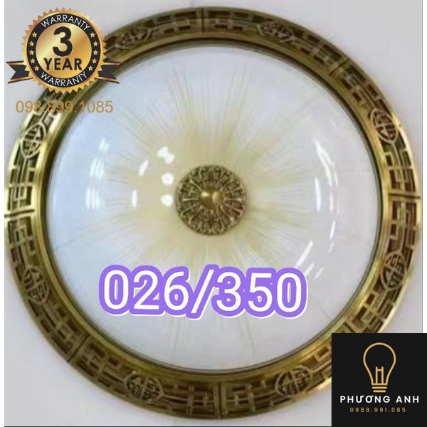 Đèn Led 3D Ốp Trần 3 Chế Độ Ánh Sáng Hình Tròn bằng đá Sang Trọng nhiều mã hàng kích thước phi 350 - Đèn Phương Anh