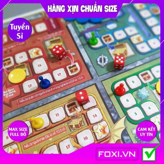 Boardgame-Đi tìm kho báu mini Foxi-Đồ chơi trẻ em thông minh sáng tạo-phát triển IQ cao-Rèn khả năng tư duy nhạy bén