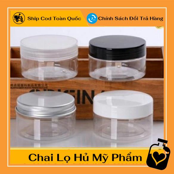 Hủ Đựng Kem ❤ TOP GIÁ RẺ ❤ Hũ nhựa pet 100g đựng mỹ phẩm, thực phẩm, đồ khô, ngũ cốc