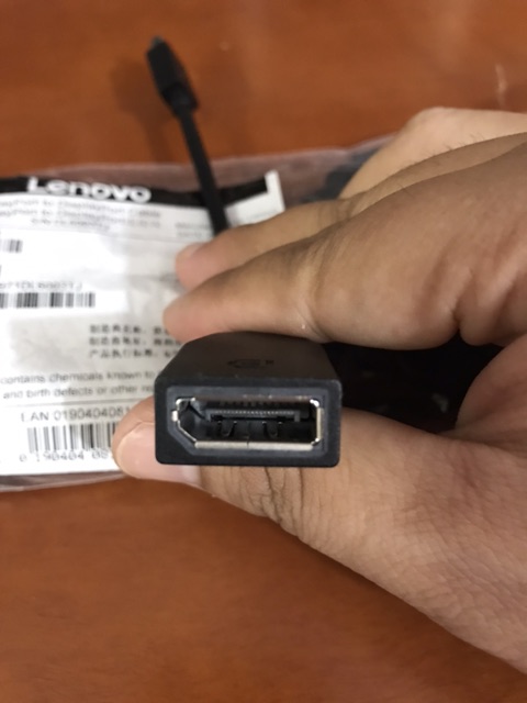 Cáp chuyển đổi Lenovo Mini Displayport đực sang Displayport cái 15cm