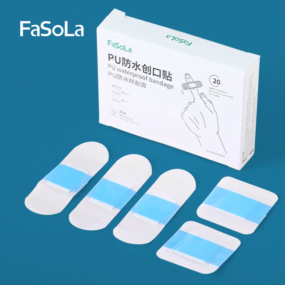 Hộp băng cá nhân chống thấm Fasola (loại trong - 20 cái) - FSLJY-266