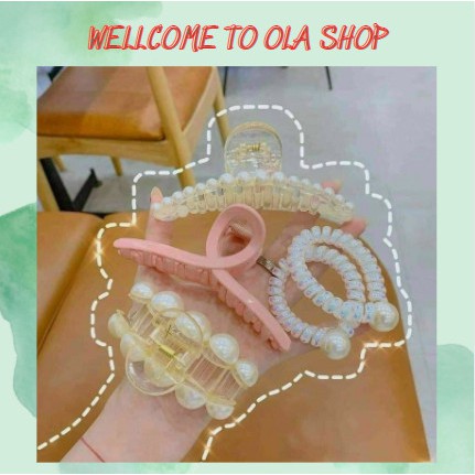 SET 5 CHIẾC KẸP TÓC CHO NỮ HÀN QUỐC KHẢM ÁNH XÀ CỪ - 21