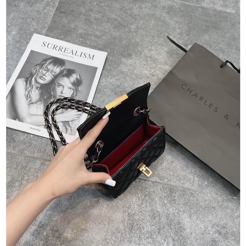 ⚡︎Freeship⚡︎TÚI CNK KHOÁ GẬP Size 15cm Hàng Xuất Xịn, Mã CK29