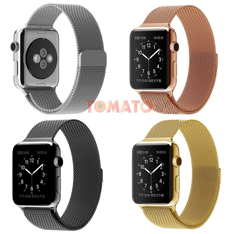 Dây Đeo Kim Loại Chống Gỉ Cho Đồng Hồ Thông Minh Apple Watch Serise 1 2 3 4 5 - Phụ Kiện Tomato