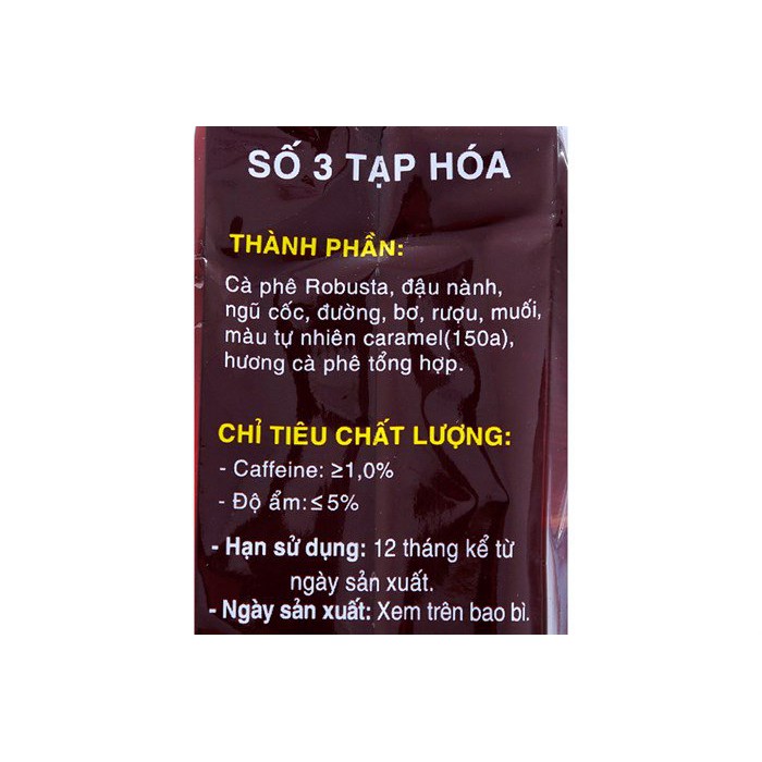 Cà Phê SƠN TÙNG Số 3 ( Loại 500g)