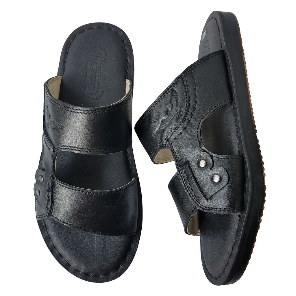 Dép Nam Quai Ngang Da Bò Thật BIGBEN Cao Cấp DN342