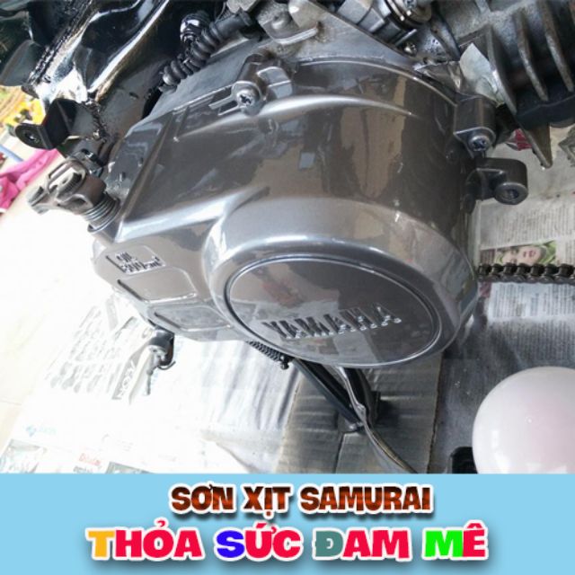 [2K CAO CẤP][ COMBO 4 CHAI] SƠN XỊT SAMURAI FULL DÀN CHÂN MÀU XÁM BẠC 2K04 - Y137 ( 2 CHAI ) - 2K01